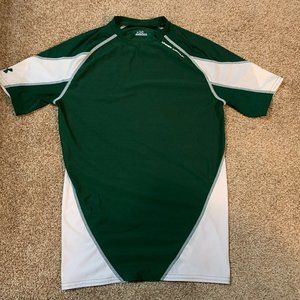 Youth Under Armour green short sleeve shirt L